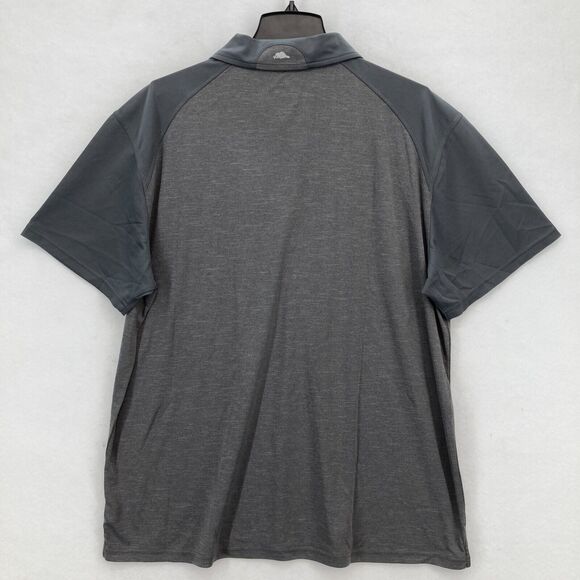 Roots 73 Rapid Lake SS Polo Shirt Mens 2XL Charcoal Gray Forescout Logo NWT - Picture 11 of 13